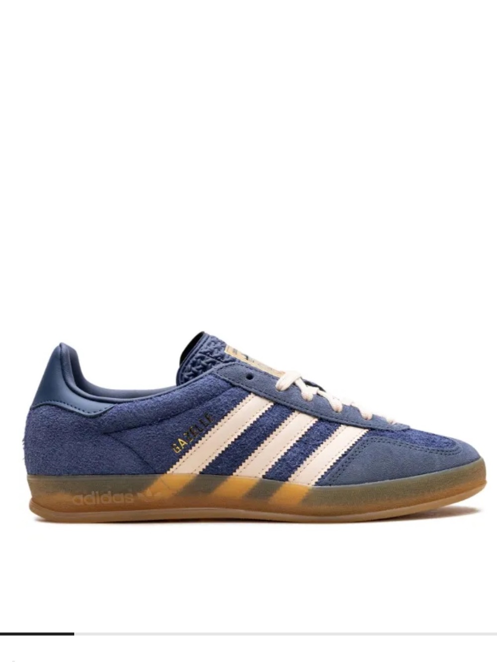 adidas Blue Sneakers with light pink stripes